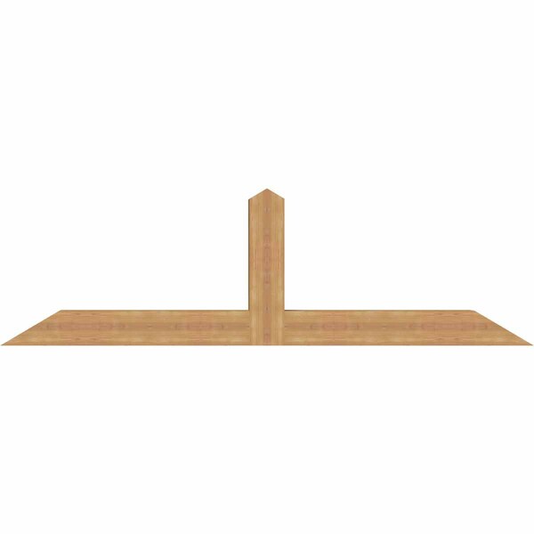 Ekena Millwork Portland Smooth Timber Gable Bracket, Western Red Cedar, 84"W x 24"H x 5 1/2"D x 5 1/2"F, 7/12 Pitch GBW084X24X0606POR00SWR - main